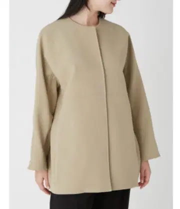 Mila Owen 미들 기장 노카라 코쿤 자켓