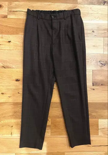 뷰티 앤 유스 체크 이지 팬츠 L