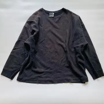 ATON 에이트 오버 사이즈 맨투맨 트레이닝복 긴팔 블랙 XL