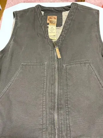 다크 그레이 코튼 집업 베스트