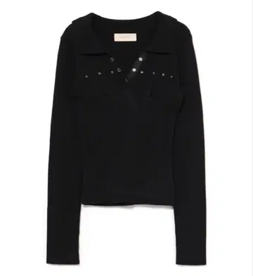 andmary Lindsay 로고 탑 블랙