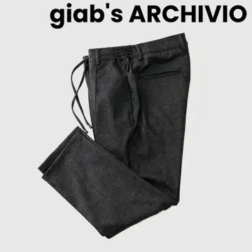 giabs 자브스 마사초 영구 크리즈 울 플란넬 팬츠