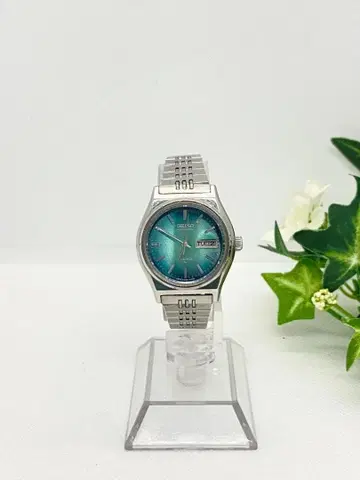 가동 SEIKO 오토매틱 자동 태엽 데이데이트 터콰이즈 블루