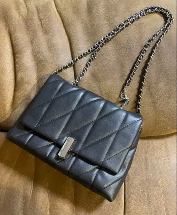 아줄 블랙 퀼팅 숄더백 핸드백 2way