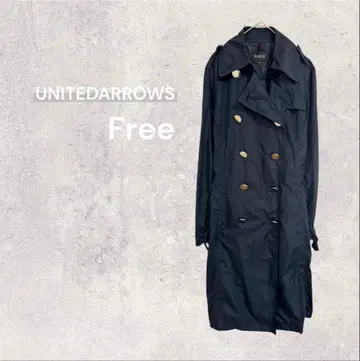 유나이티드 애로우즈 트렌치코트 아우터 벨트 포함 경량 더블 버튼