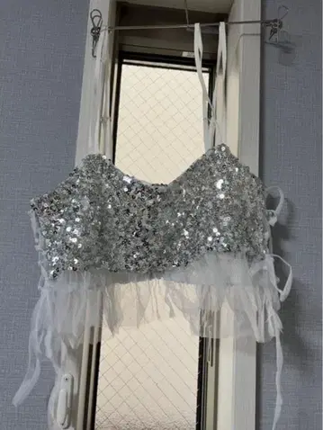 HARE 스팽글 뷔스티에