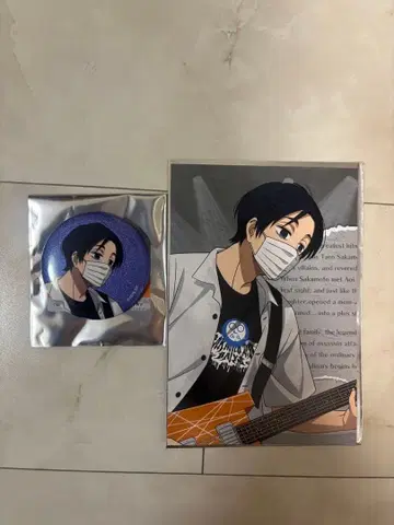 사카모토 데이즈 타워 레코드 한겨울 엽서 캔뱃지