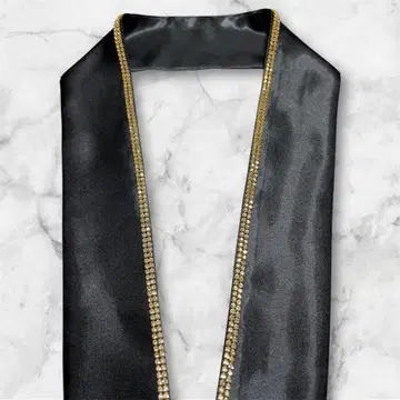 겹쳐 입는 옷깃 큐빅 장식 옷깃 반짝이는 골드 겹쳐 입는 옷깃