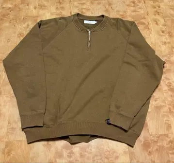 Graphpaper LOOPWHEELER 하프 지퍼 맨투맨