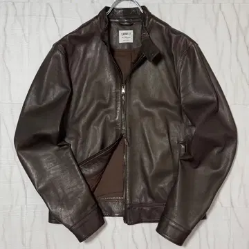 새상품급 L 사이즈 엠메티 JURI 램 가죽 싱글 라이더 자켓