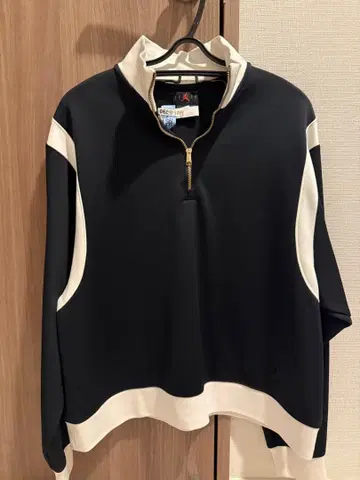 Jordan 하프 지퍼 트레이닝복 블랙/화이트