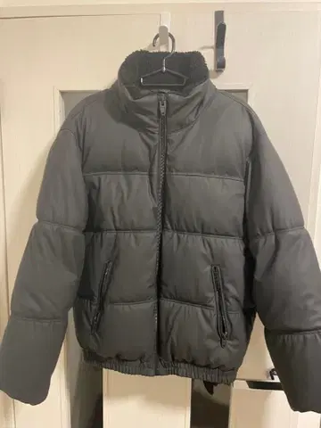 zara 다운 자켓 플리스 카라 부착