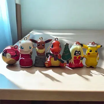포켓몬 오너먼트 세트 피카츄 뮤우 이브이 등 피규어 오브제