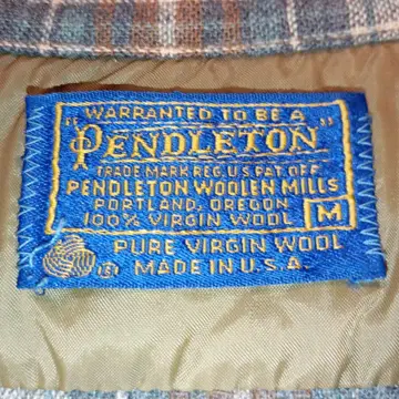 70년대 빈티지! Pendleton 체크 무늬 플란넬 셔츠