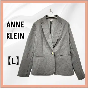 레어 새상품급 ANNE KLEIN 그레이 테일러드 자켓 L