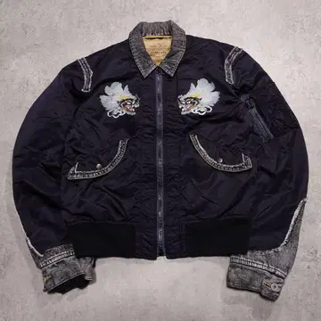 AVIREX 도킹 MA-1 플라이트 자켓 데님 M