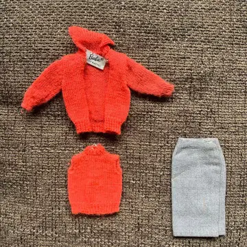 빈티지 바비 아웃핏 니트 스커트