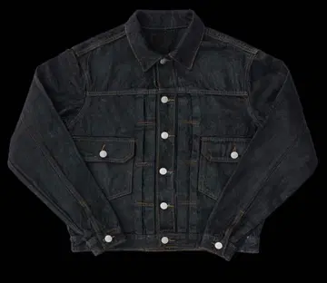 블랙 데님 자켓 feinicko