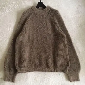 Mila Owen 미라 오웬 샤기 니트 모카 사이즈 1