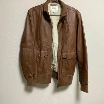 어반 리서치 L 브라운 가죽 자켓