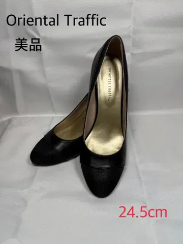 [ 새상품급 ] Oriental Traffic 블랙 하이힐 24.5cm