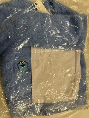 GU 퍼펫 스 오버 사이즈 가디건 사이즈 M 블루 미사용 택 포함