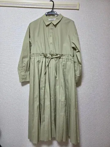 Ray BEAMS 민트 셔츠 원피스 프리 사이즈