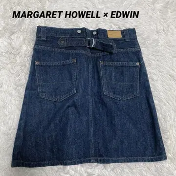마가렛호웰 x EDWIN 데님 미니 스커트