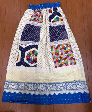 빈티지 패치워크가 멋진 스커트