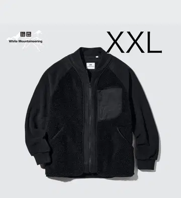 컨디션 최상 UNIQLO 화이트 마운티니어링 플리스 자켓 XXL
