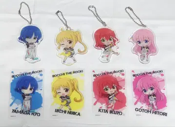 봇치 더 록! 앙상블 밴드 굿즈 8종 세트 아크릴 키링, 클리어 카드 등