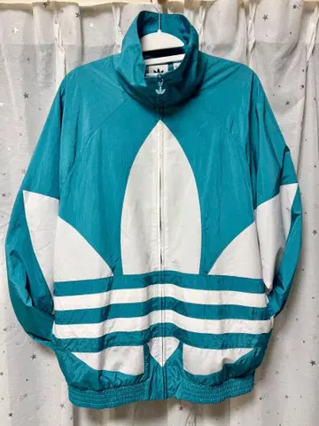 새상품 adidas 아디다스 빅 로고 트레포일 나일론 자켓