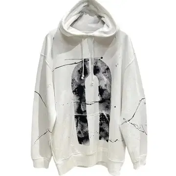 새상품급 NO ID. 페인트 풀 후드티 / 노아이디