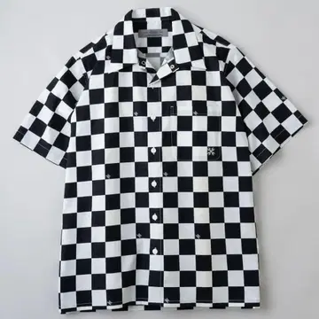 BLUCO 체크 무늬 깃발 체크 셔츠