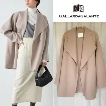 GALLARDAGALANTE 더블 페이스 숏코트 베이지