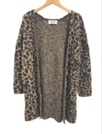 ROPE 레오파드 재규어 가디건