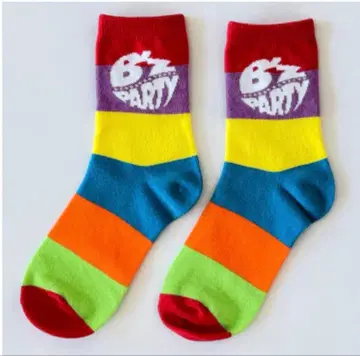 B'z PARTY 정품 Rainbow 삭스 L 사이즈