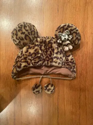 레오파드 무늬 미키 팬캡 디즈니