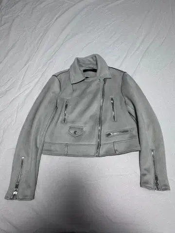 ZARA BASIC 그레이 라이더 자켓