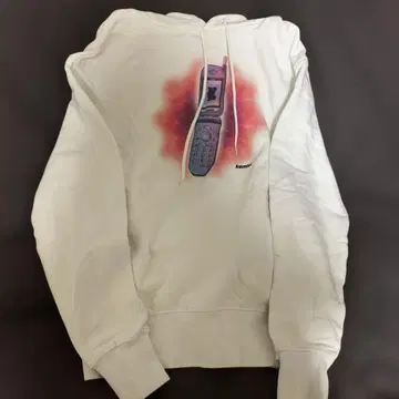 kemio 휴대폰 프린트 화이트 후드티 M 사이즈