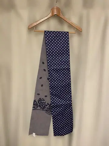 45rpm 리버서블 도트 무늬 스카프