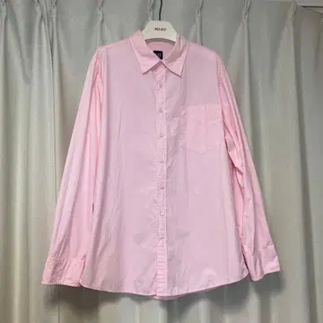 GAP 갭 남성용 긴팔 셔츠 빅 사이즈 XL 핑크 레어