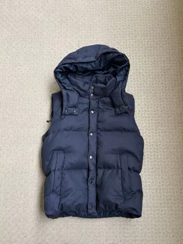 08sircus 후드 부착 다운 자켓 네이비