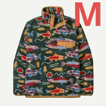 파타고니아 신틸라 플리스 SEOG 물고기 패턴