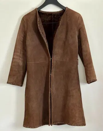 radiate 라디에이트 무스탕 코트 롱 코트 천연 가죽 양가죽