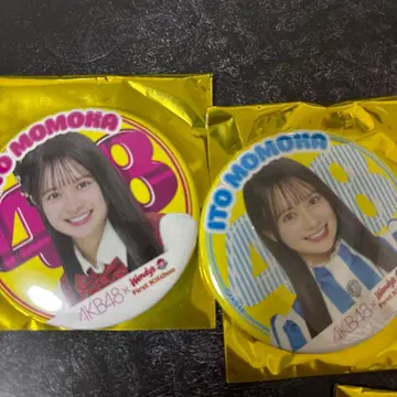 AKB48 웬디스 콜라보 이토 모모카 캔뱃지 세트