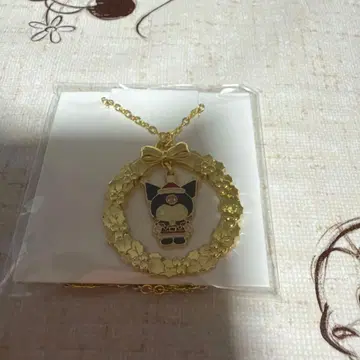 산리오 크리스마스 목걸이 쿠로미