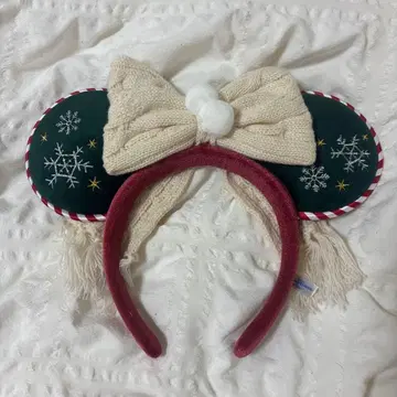 디즈니 크리스마스 미키 귀 머리띠