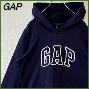 GAP 갭 와펜 로고 풀오버 후드티 네이비 L