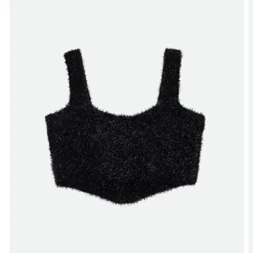 GLITTER KNIT BUSTIER 블랙 NOUNLESS
